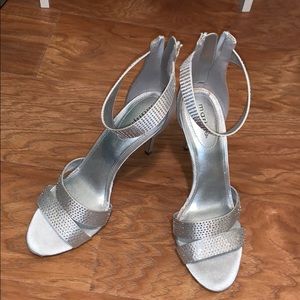 Silver High Heels